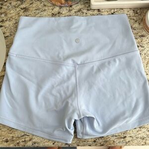 Lululemon baby blue yoga shorts size 8